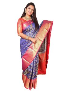 Saree below 100 with silk border